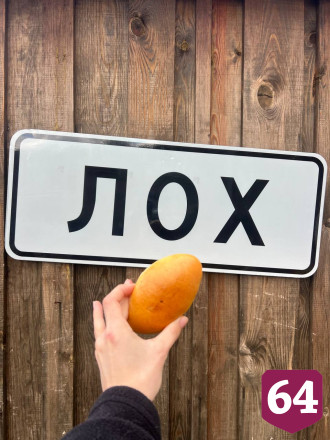 В саратовском селе Лох украли последние указатели и табличку для фотозоны